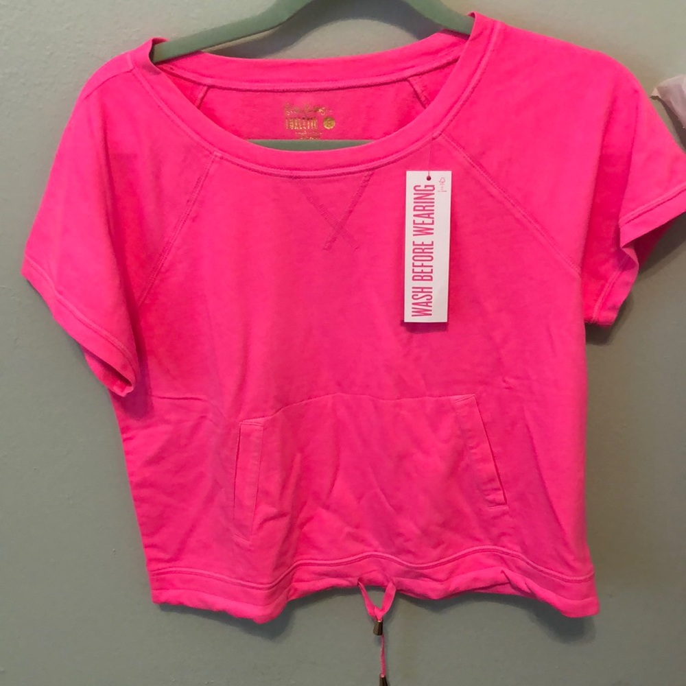 Lilly Pulitzer Emmaline Pullover- Prosecco Pink, S